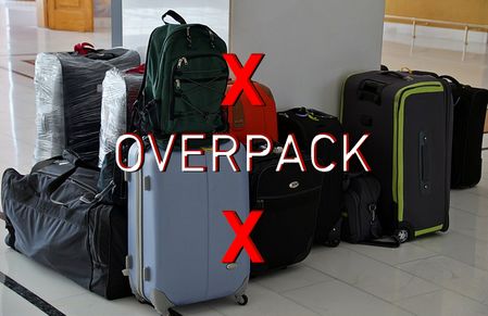 How not to overpack in travel