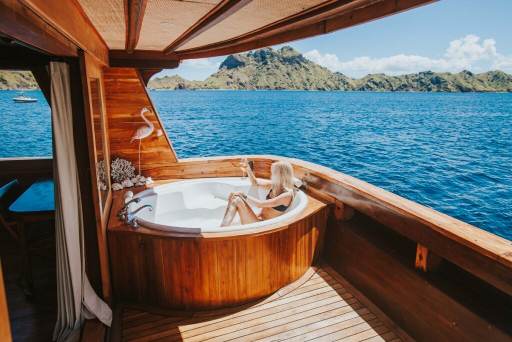 luxury jacuzzi on boat