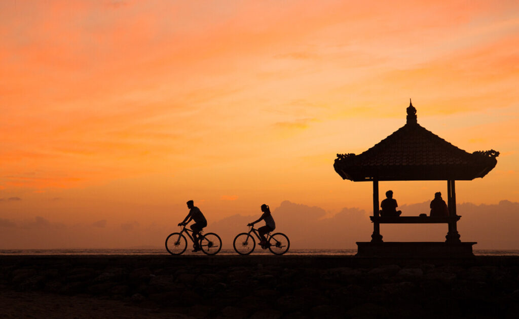 cycling at around resorts in Nusa Dua